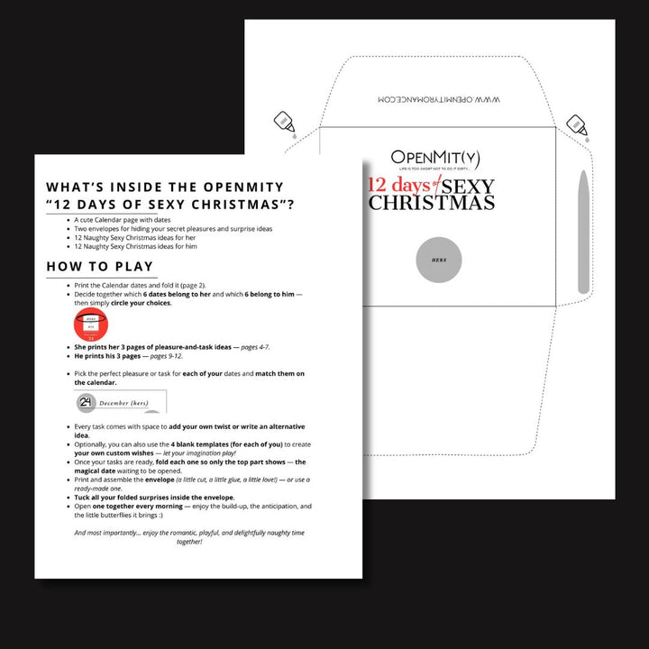 12 days of Christmas activities for couples