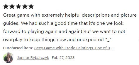 Bedroom Game The Box of Burning Desires for couple review