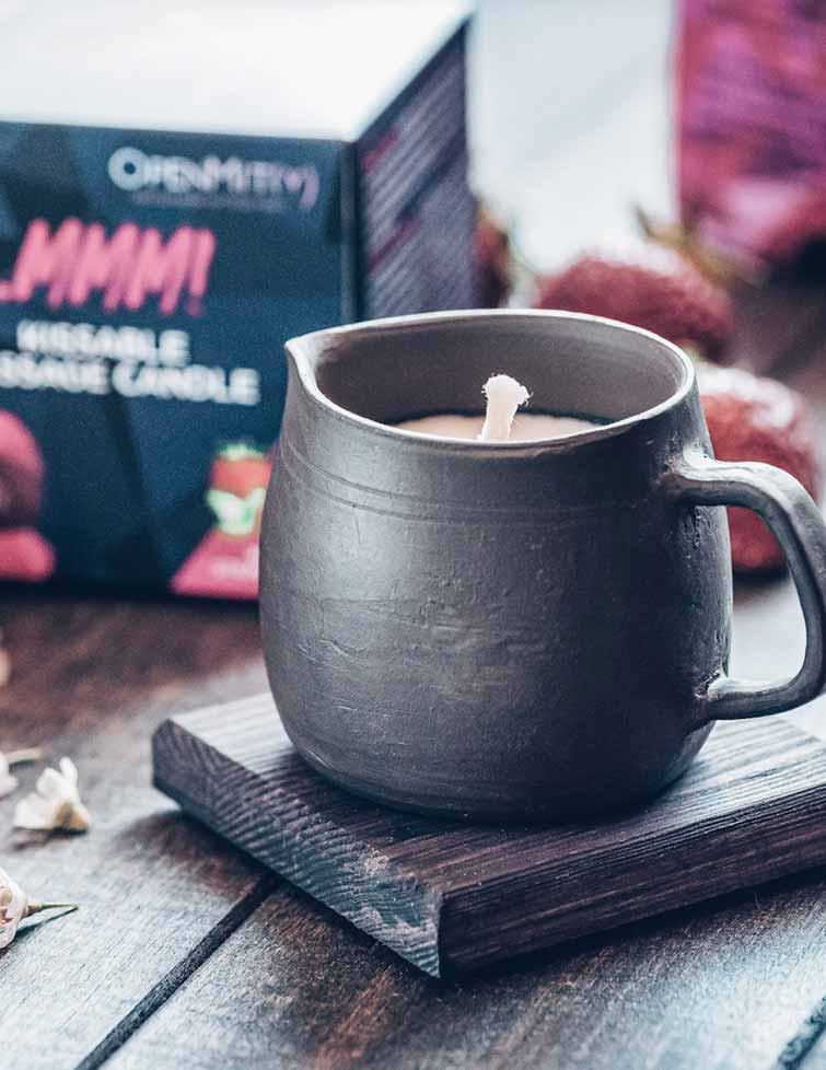 handmade massage oil candle for couples OpenMity