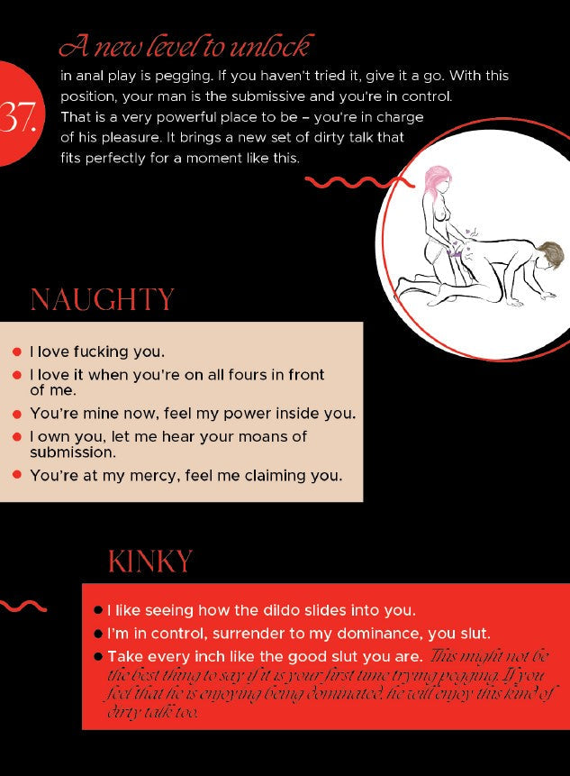 Pegging in dirty talk guide