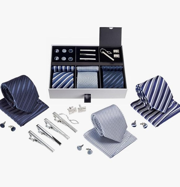 Premium_Men_s_Gift_Tie_Set_Silky_Necktie_Pocket_Squares_Tie_Clips_Cufflinks_For_Men
