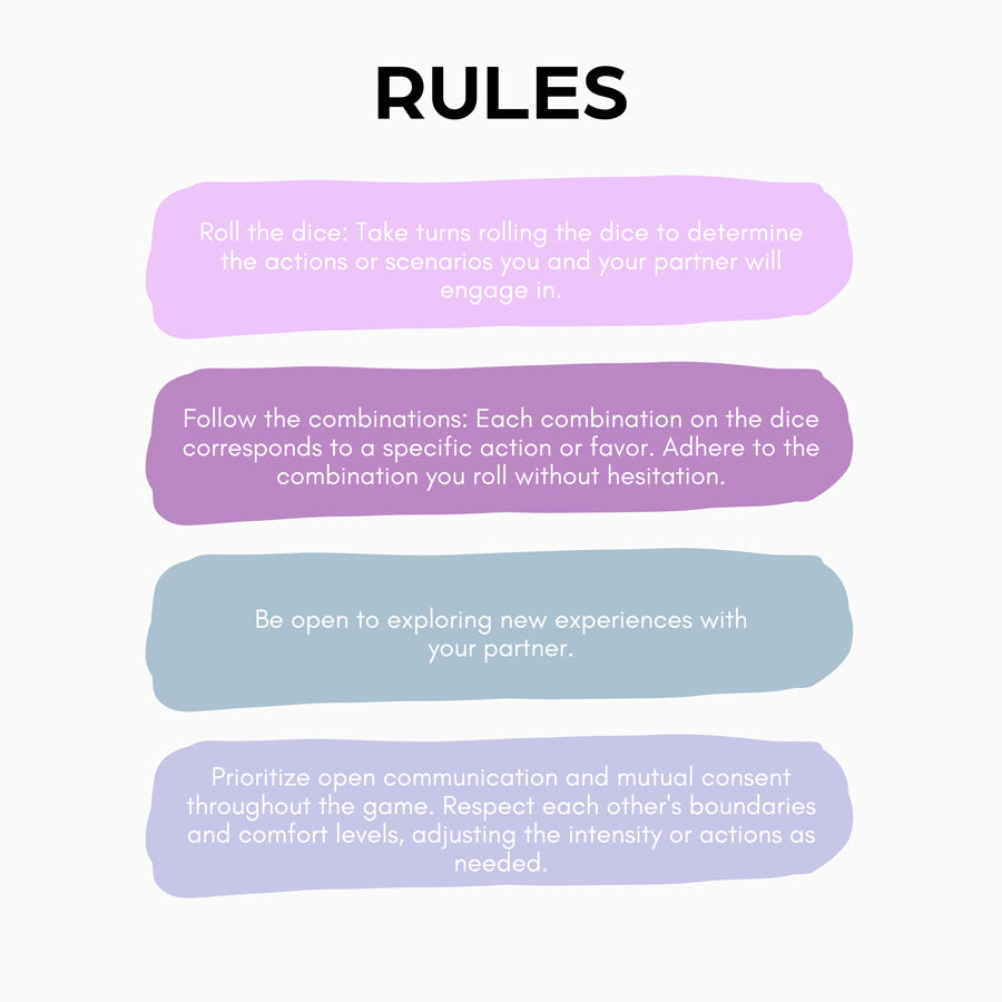 Spice It Up Dice Set, printable game for couples