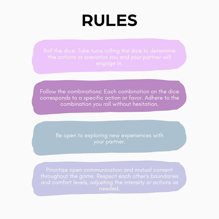 Spice It Up Dice Set, printable game for couples