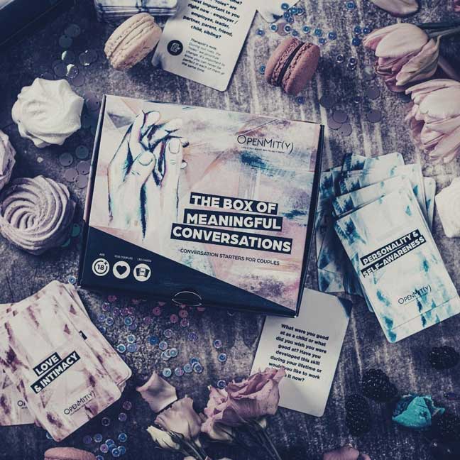 The box of Meaningful Conversations game for couples OpenMity