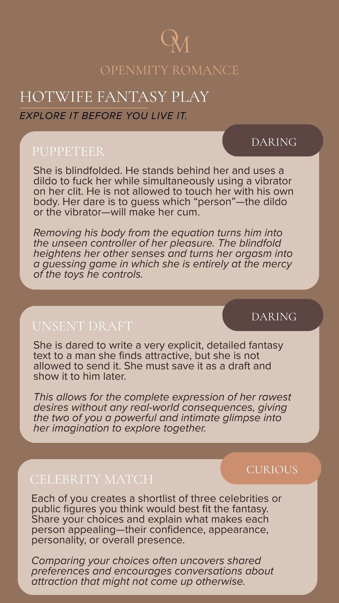 Hotwife Dares for Couples (Prelude + Experience)