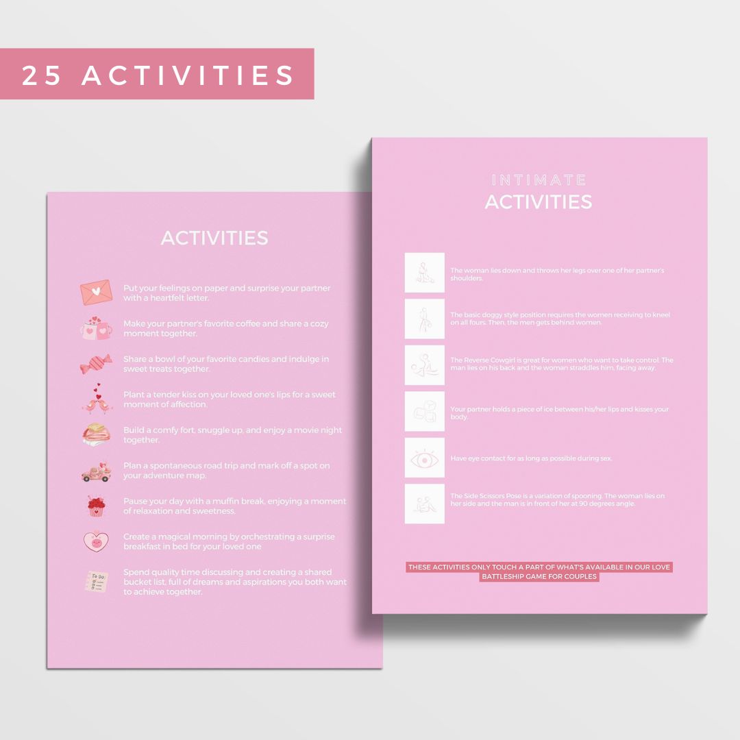 Valentines Day Bingo Couples Edition