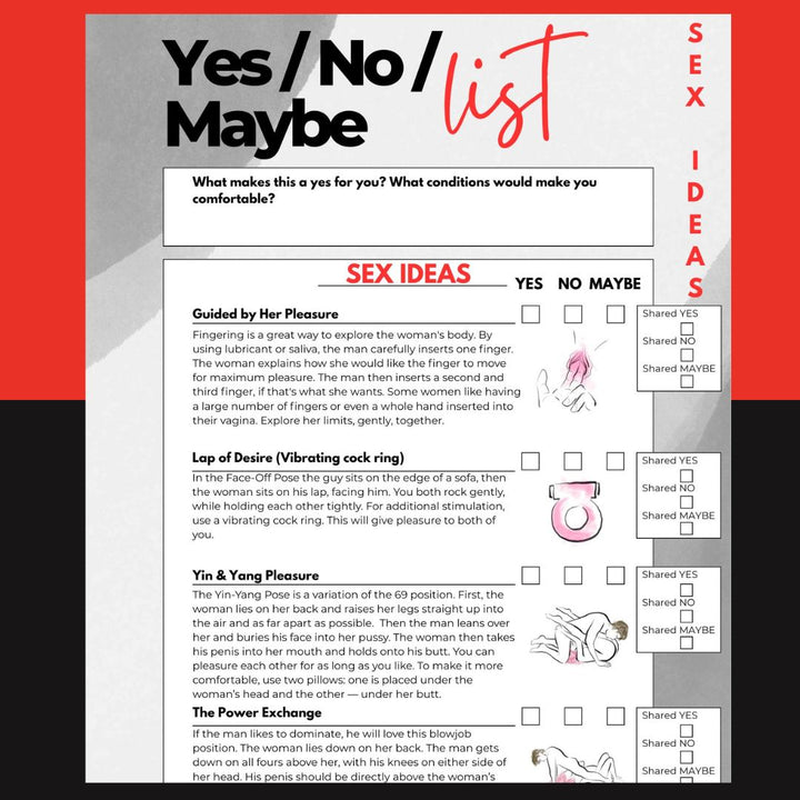 sex yes no maybe list openmityromance