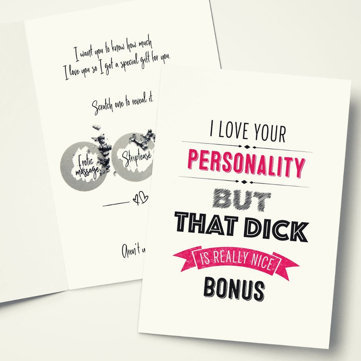 funny scratch off card for him