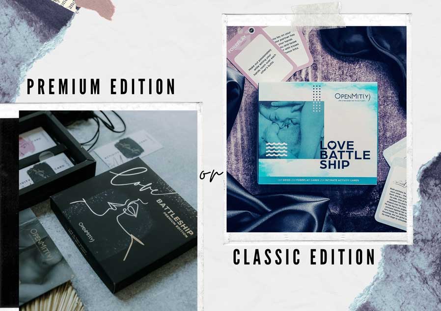 Love Battleship card game for couples